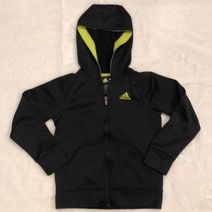 Adidas Full Zip fleece lined hoodie Boys Size 8
